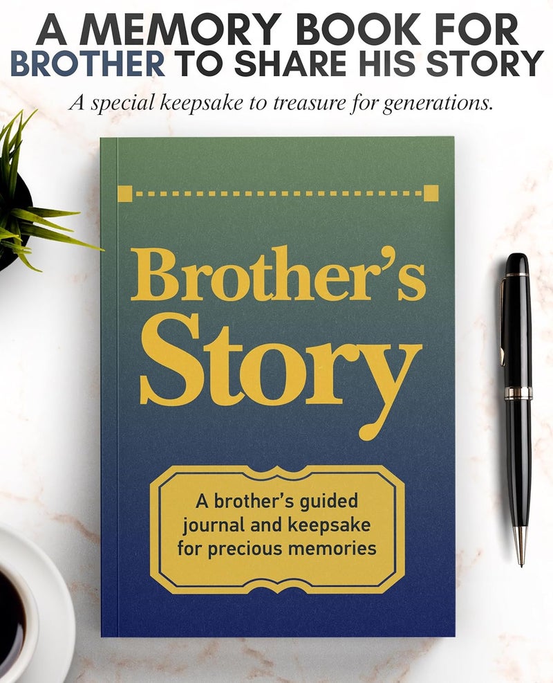 Coco & Lan Brother's Story Journal: A Meaningful Keepsake for Brother to Share His Life Journey and Memories, Book Includes 250+ Prompt Questions, Sentimental Gifts Idea for Father's Day, Birthday, Christmas - Image 3
